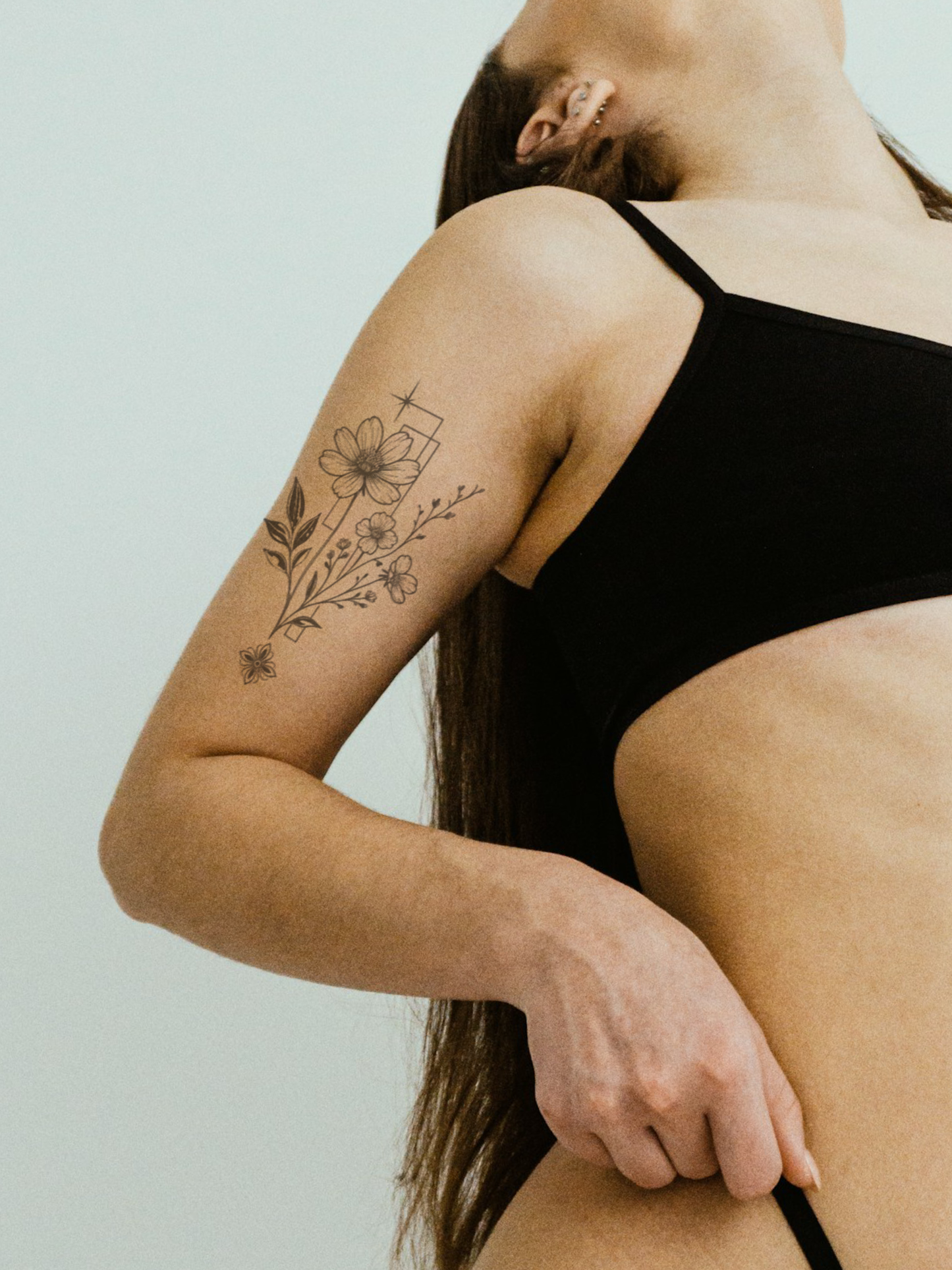 Gentle Flowers temporary tattoo