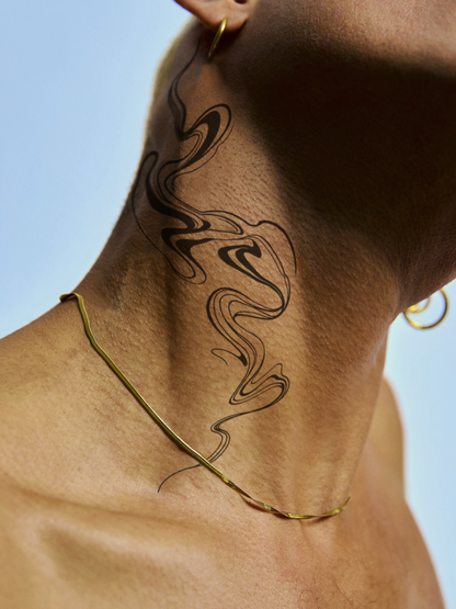 Fluid Psychedelic temporary tattoo