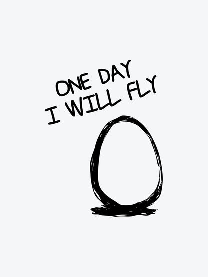 One Day i Will Fly temporary tattoo