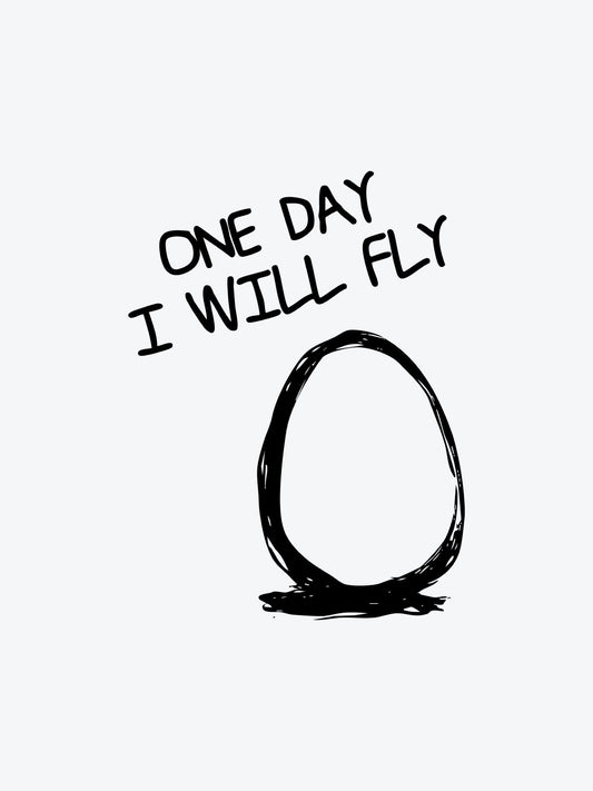 One Day i Will Fly temporary tattoo