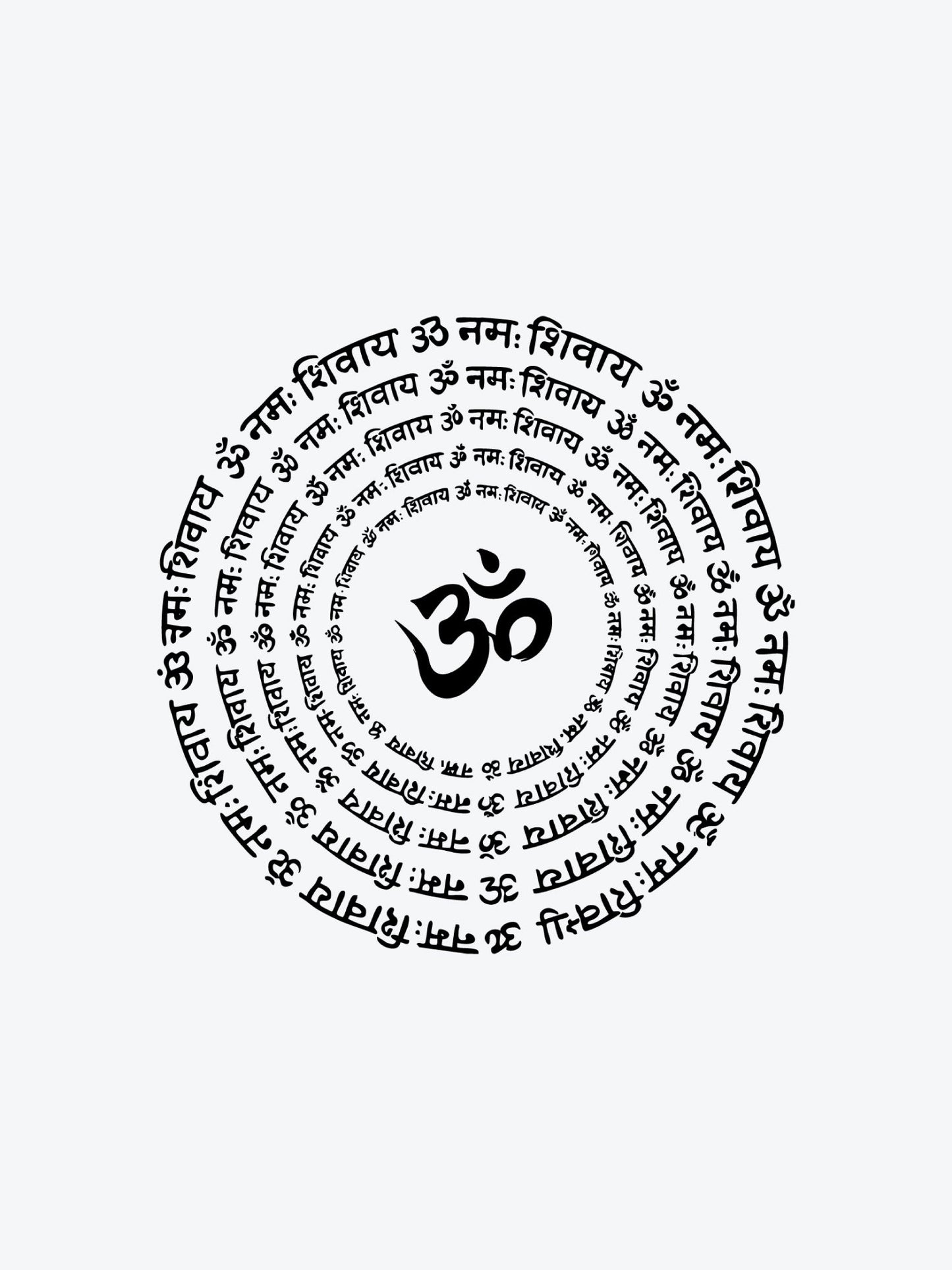Sanskrit Circle temporary tattoo