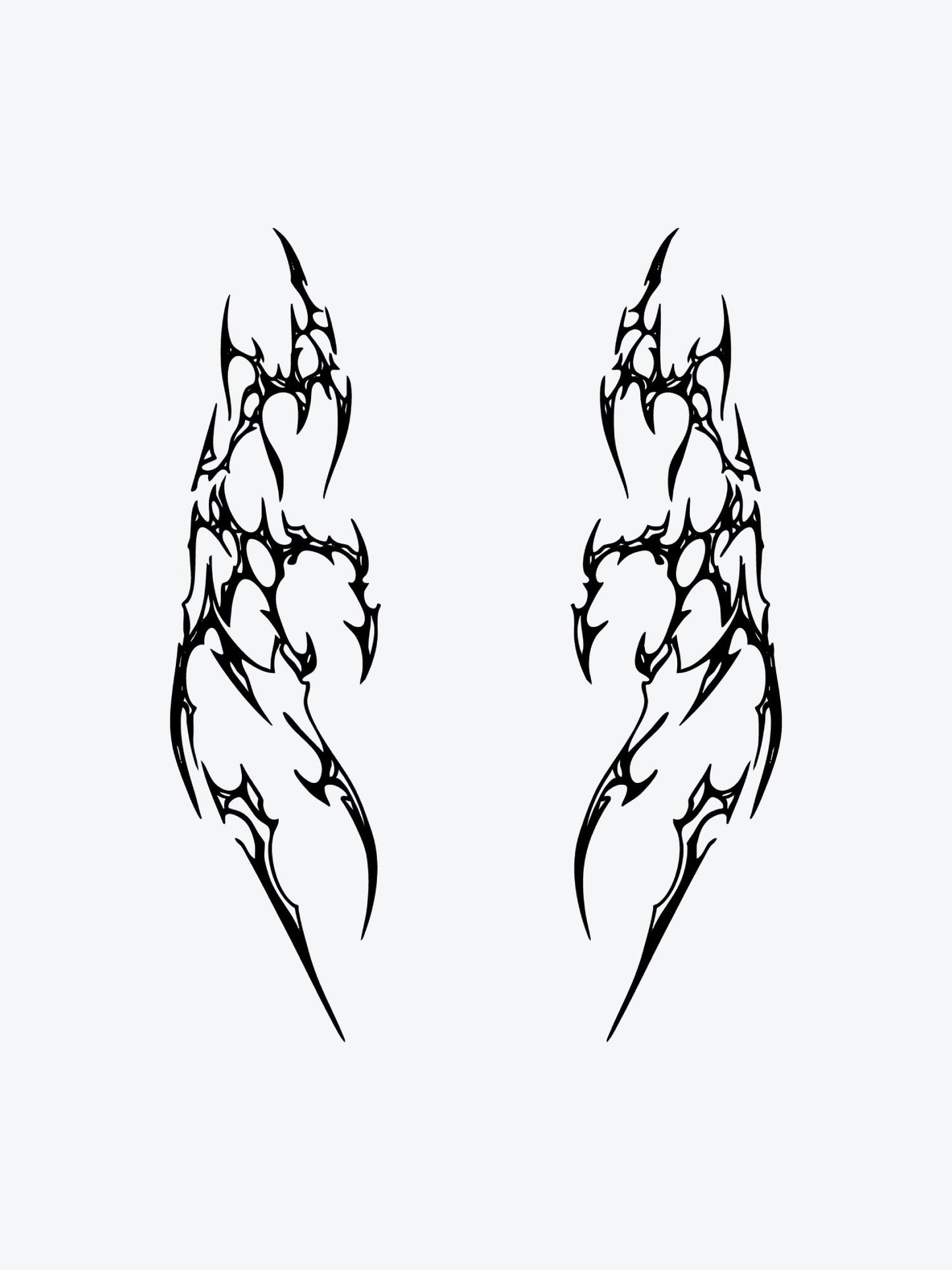 Tribal Twins temporary tattoo