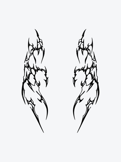 Tribal Twins temporary tattoo