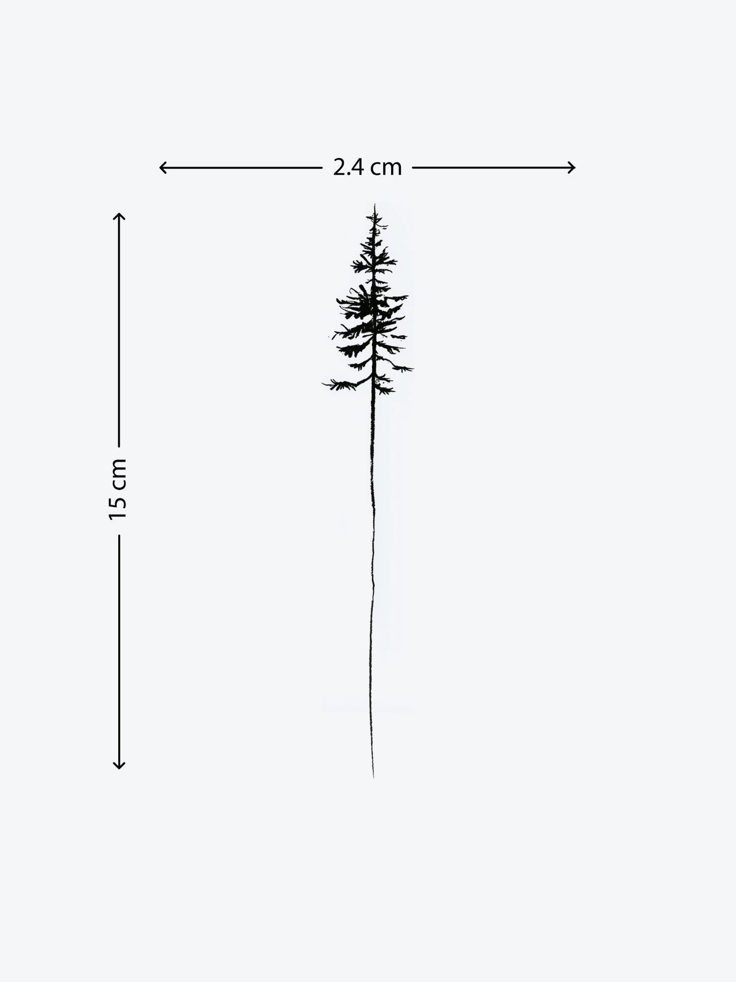 Shy Tree temporary tattoo