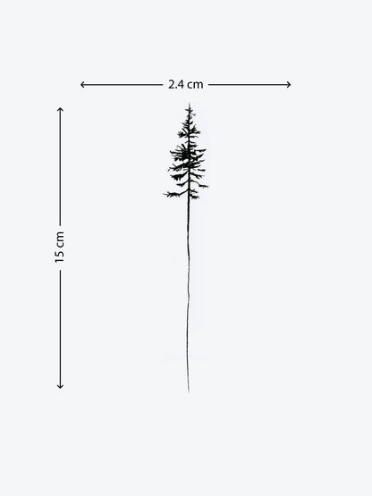 Shy Tree temporary tattoo