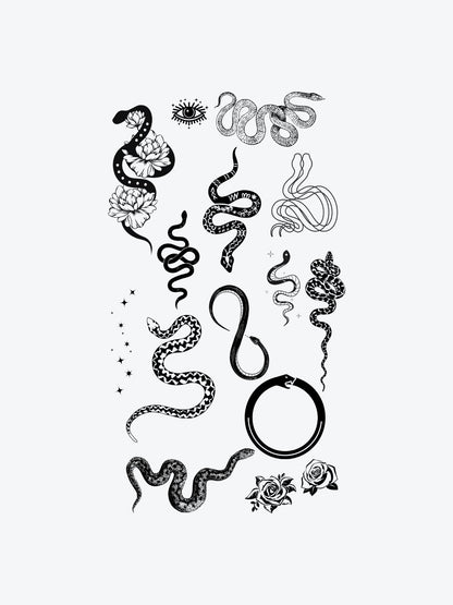 Exclusive Snake Bundle(13 Tattoos) temporary tattoo