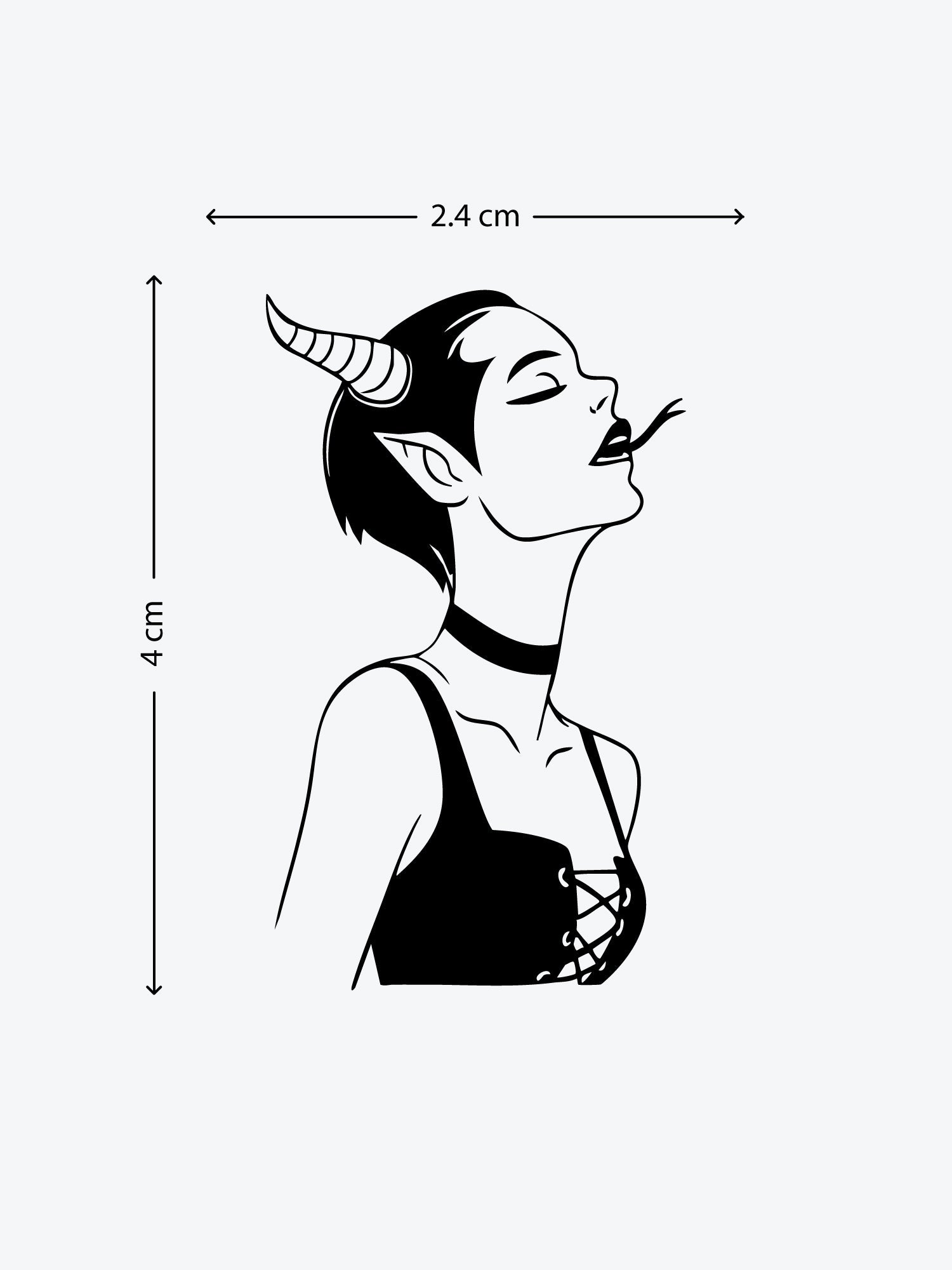 Bad Girl temporary tattoo