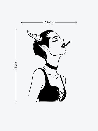 Bad Girl temporary tattoo