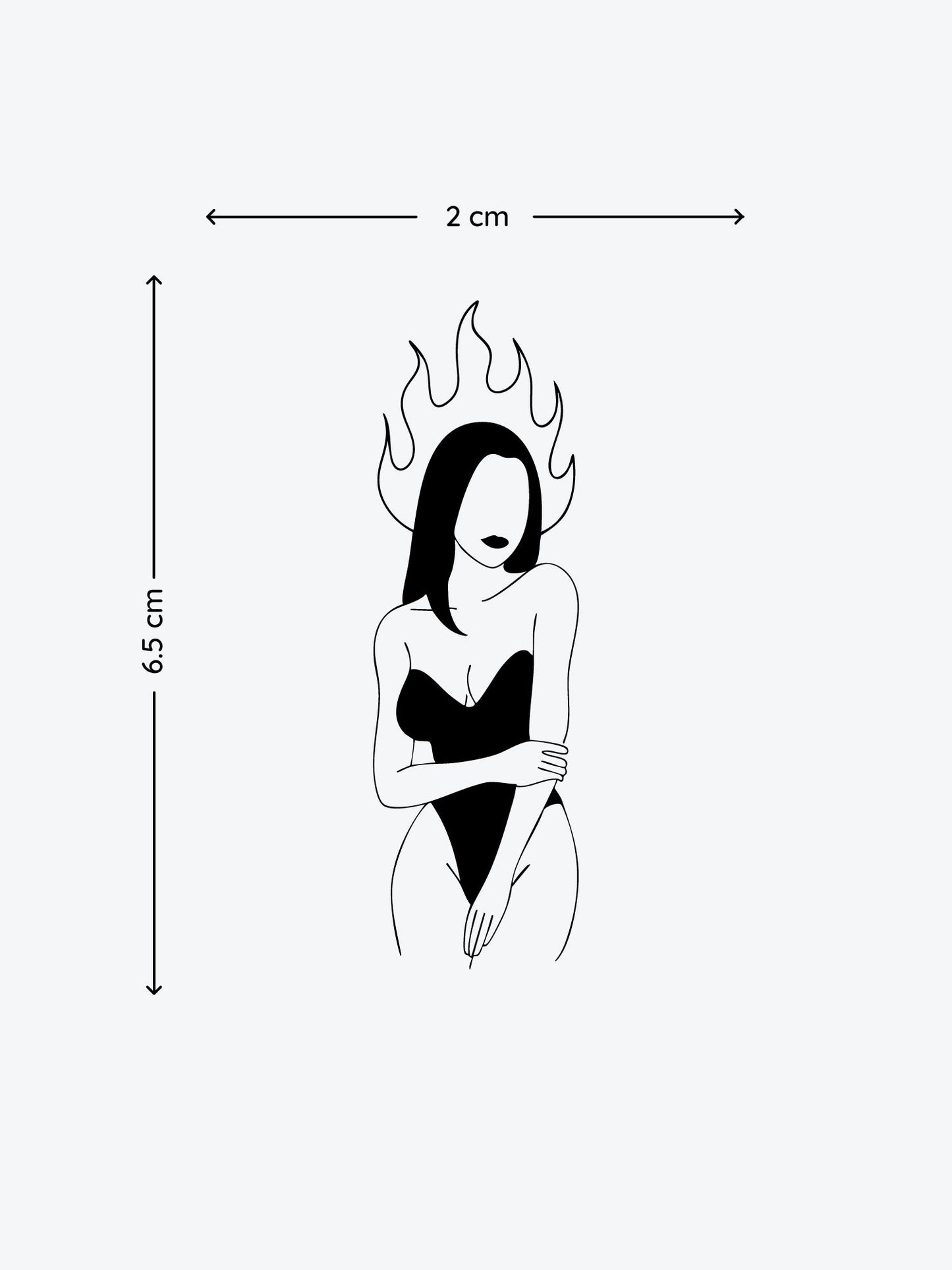 Spicy Woman temporary tattoo