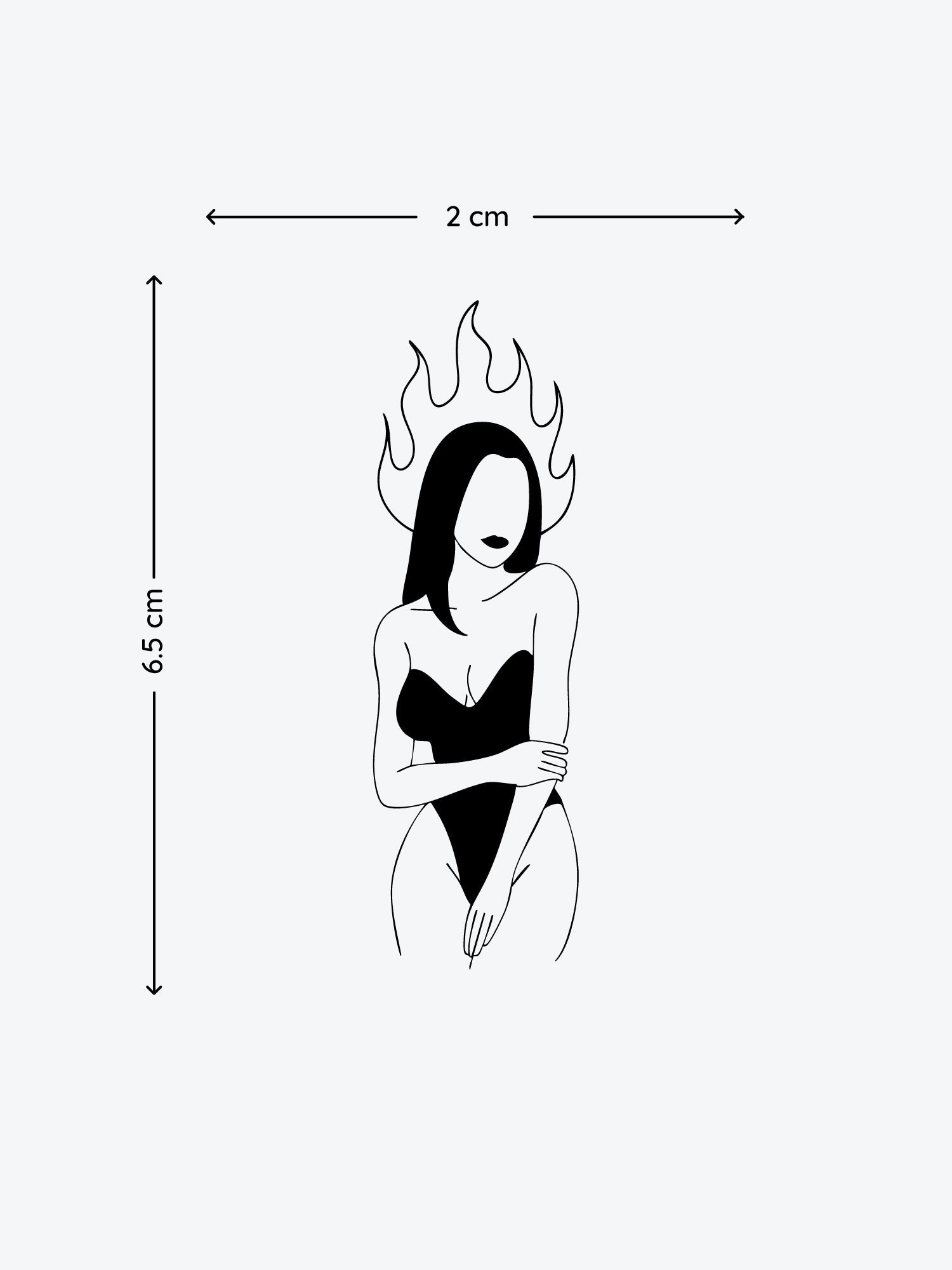 Spicy Woman temporary tattoo