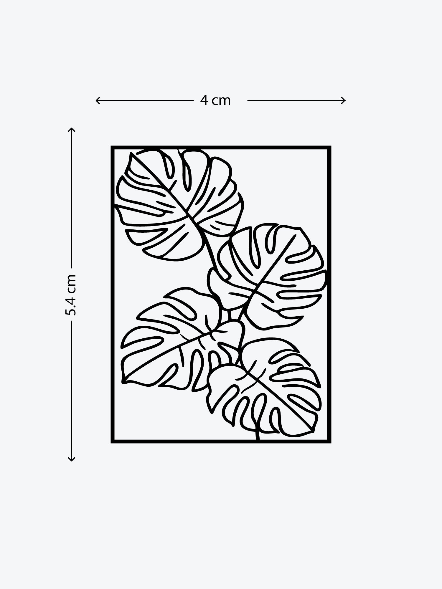 Monstera Plant temporary tattoo