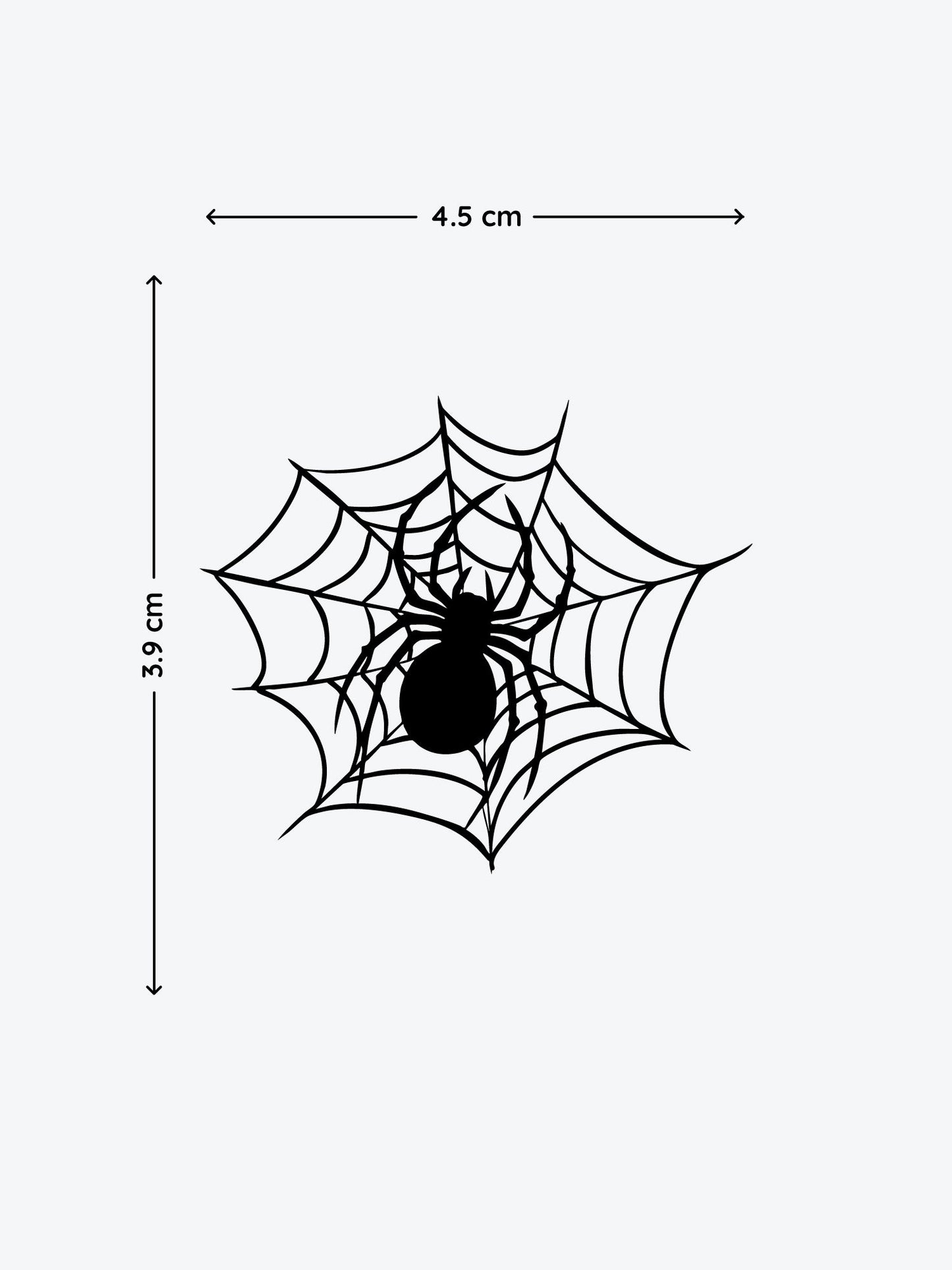 Spider Web temporary tattoo