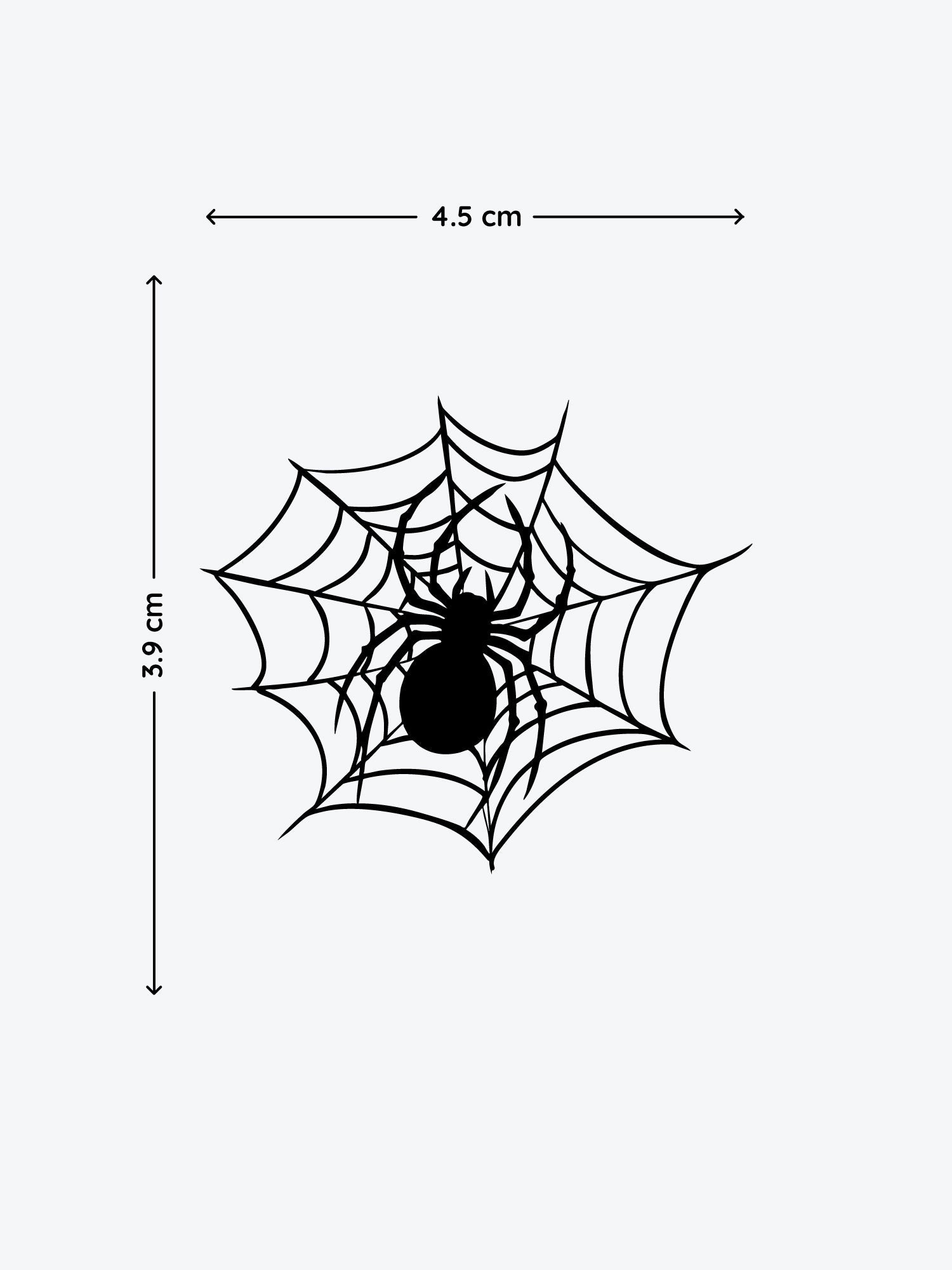 Spider Web temporary tattoo