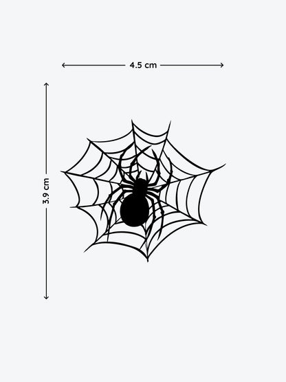 Spider Web temporary tattoo