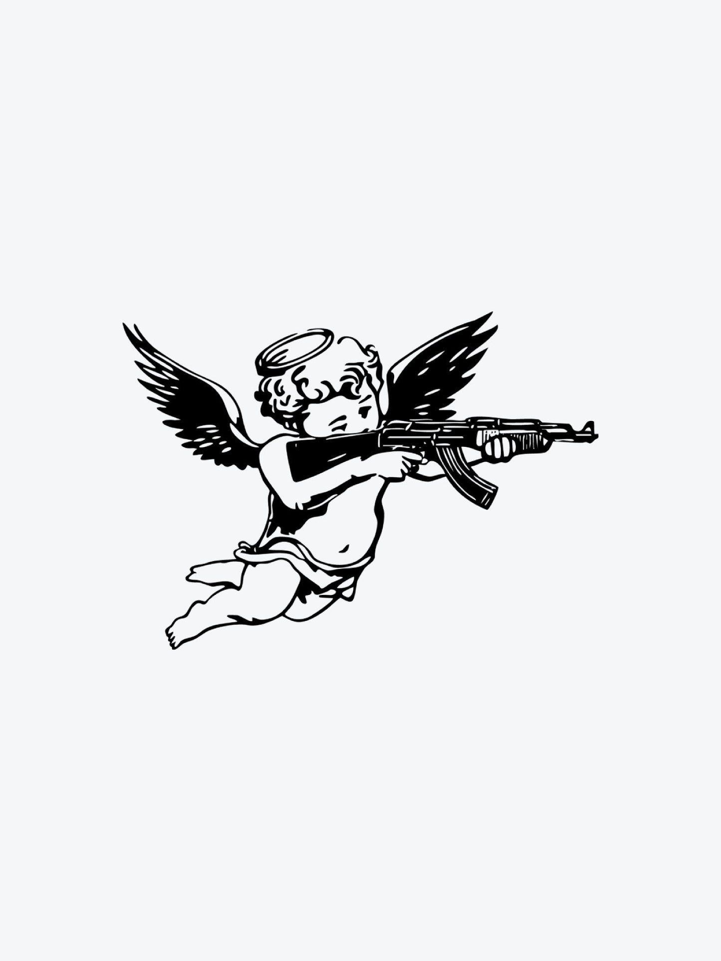 Angel Gangster temporary tattoo