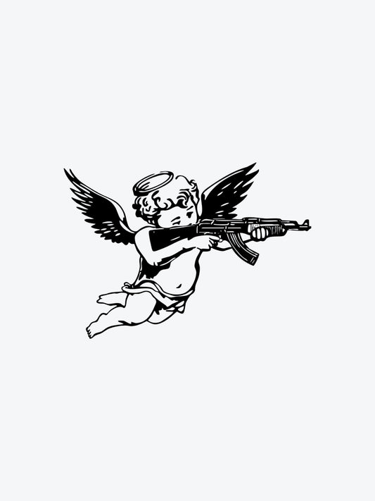 Angel Gangster temporary tattoo
