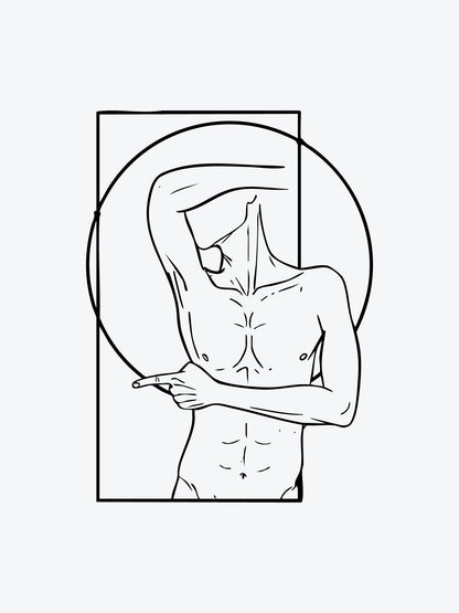 Geometric Body temporary tattoo