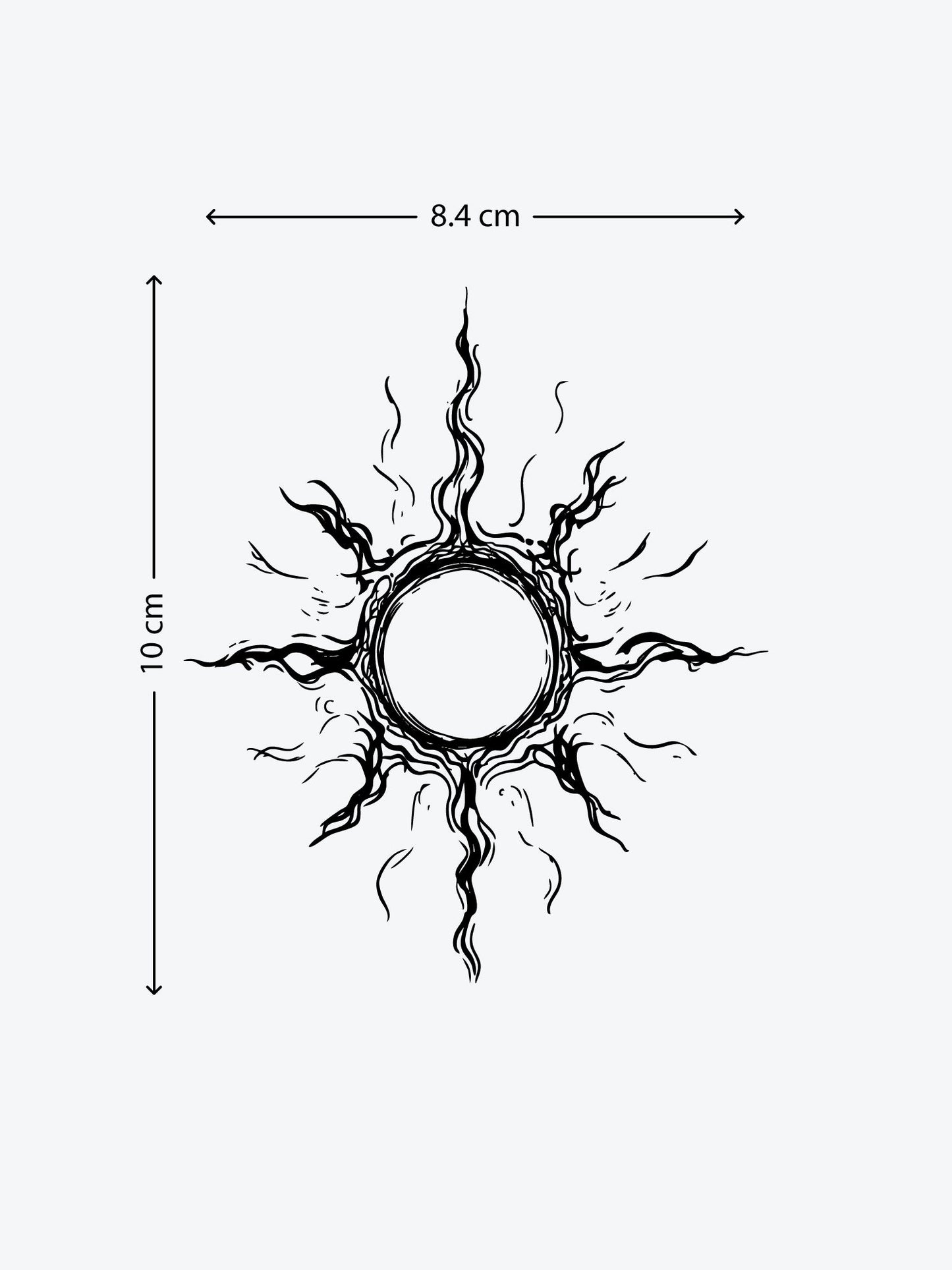 Super Sun temporary tattoo