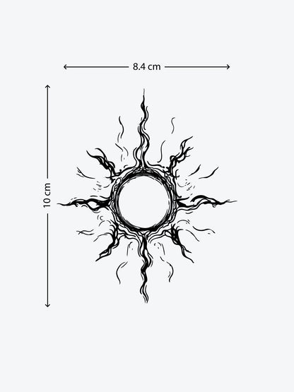 Super Sun temporary tattoo