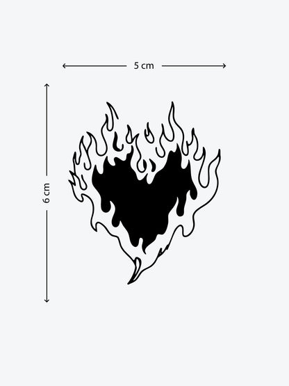 Dripy Heart temporary tattoo