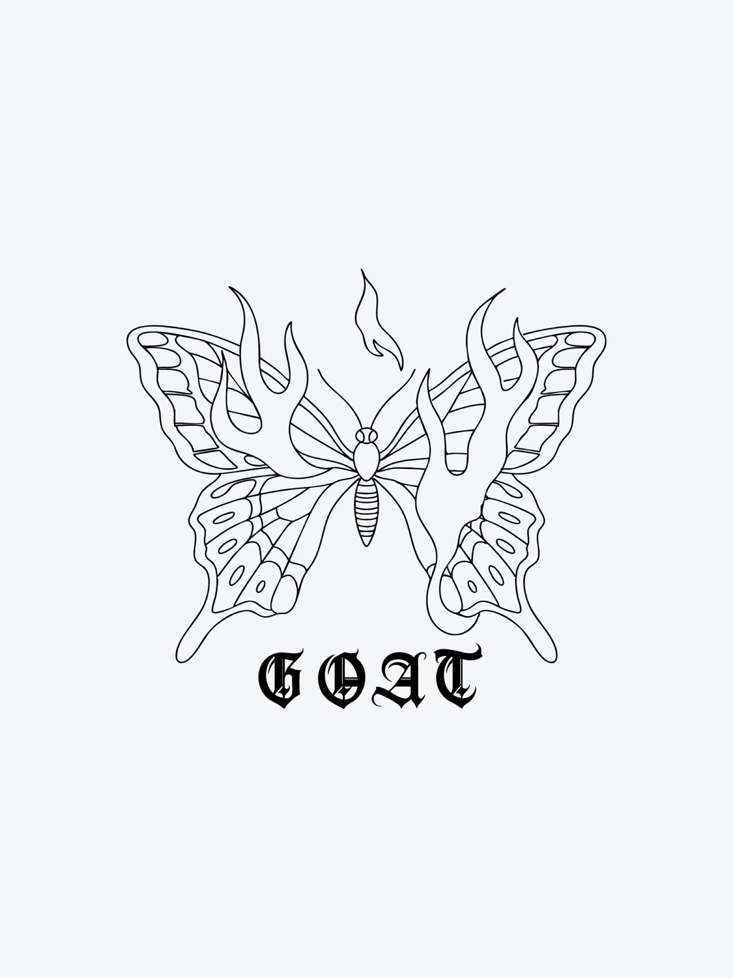 First Class Butterfly temporary tattoo