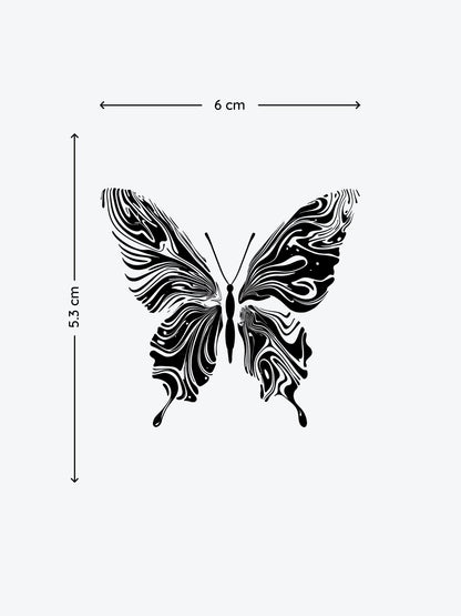 Abstract Butterfly temporary tattoo