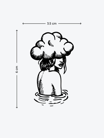 Its Cloudy Today temporary tattoo