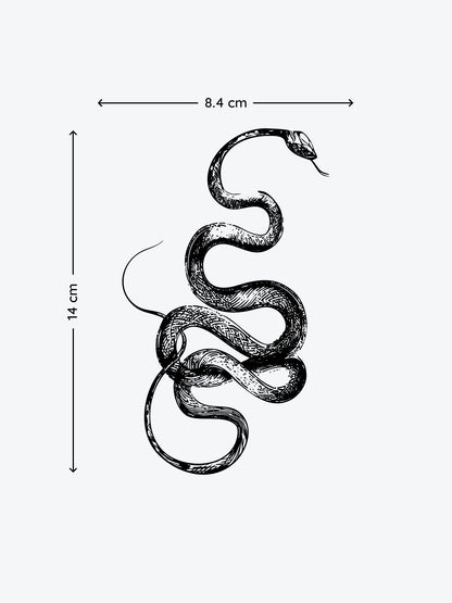Snake of Sins temporary tattoo