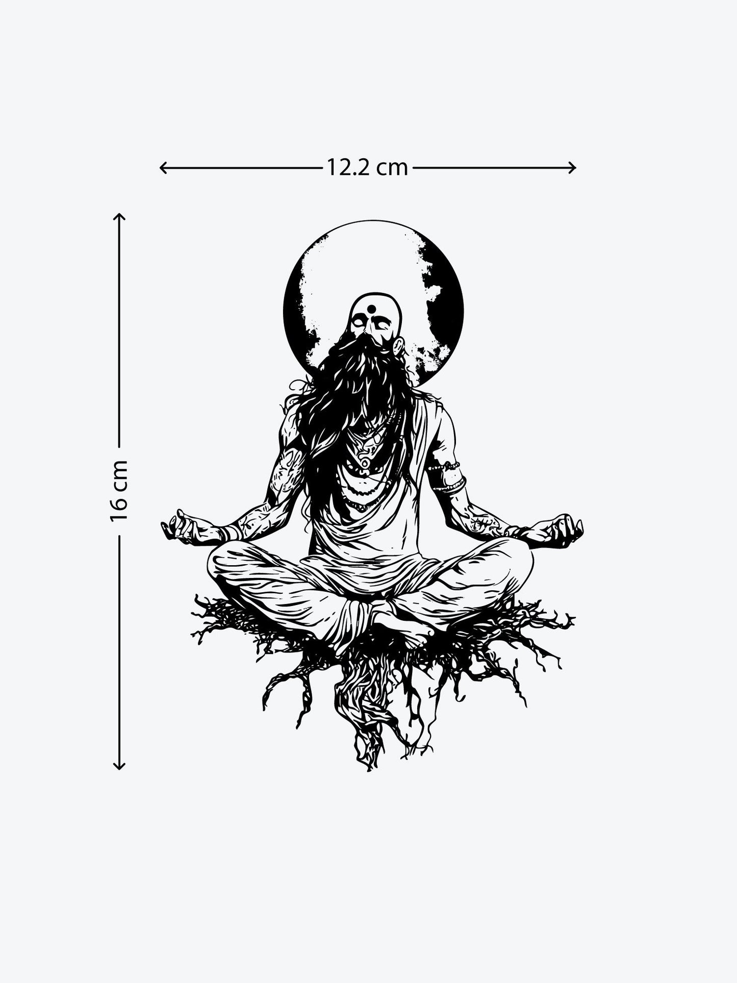 Consciousness Meditation temporary tattoo