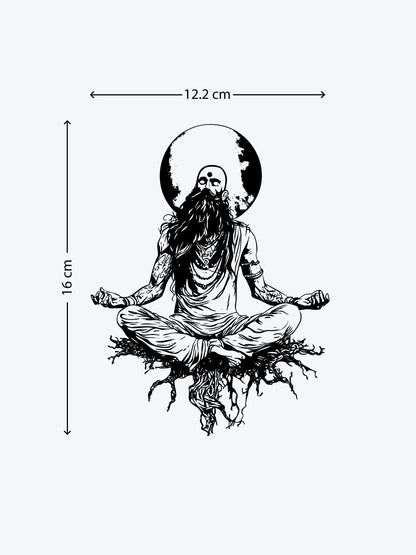 Consciousness Meditation temporary tattoo