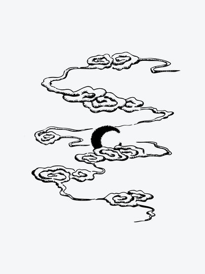 Sun in the Clouds temporary tattoo