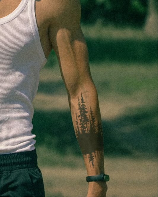 Forest Tree temporary tattoo