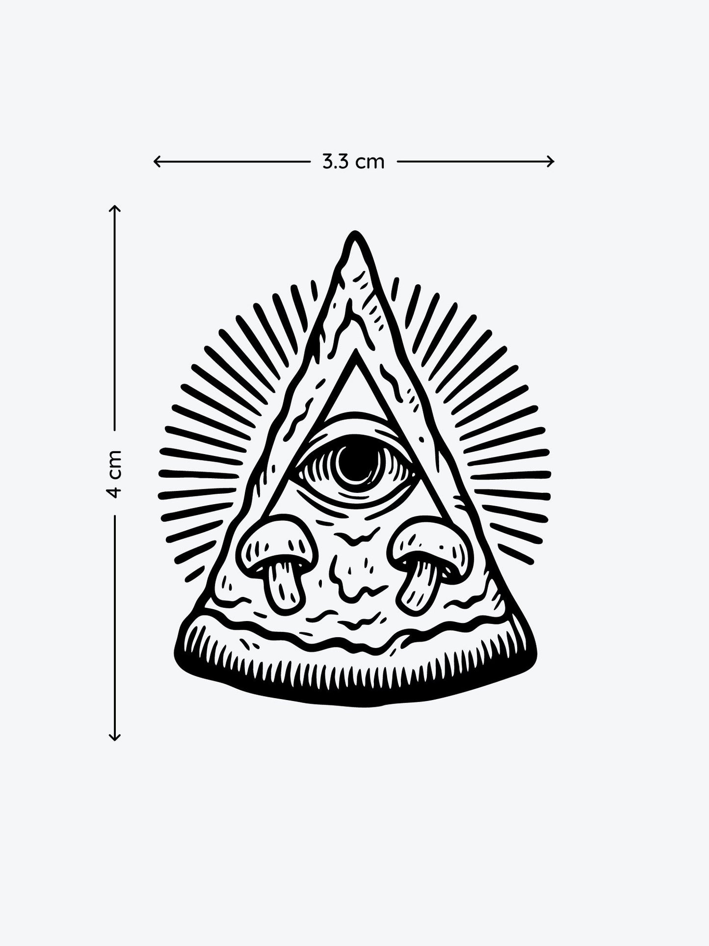 Pizzanati temporary tattoo