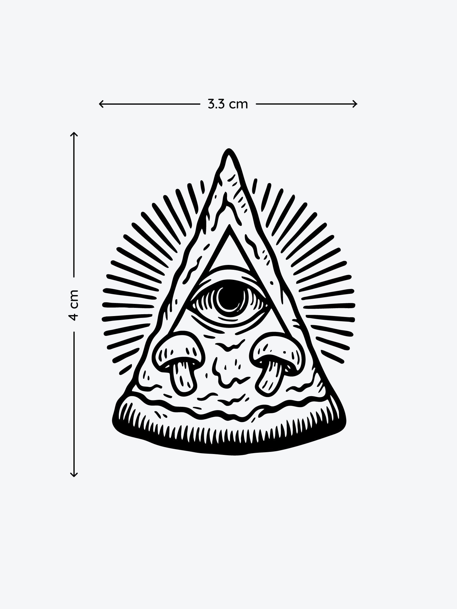 Pizzanati temporary tattoo