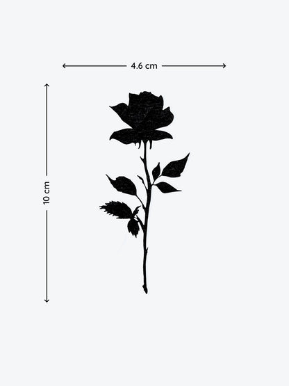 Black Rose temporary tattoo