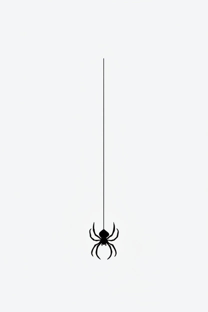 Spider Hanging temporary tattoo