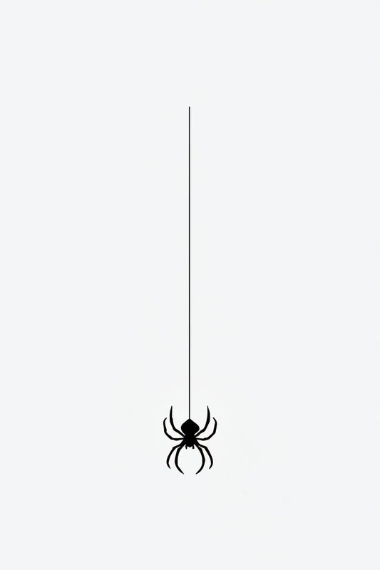Spider Hanging temporary tattoo