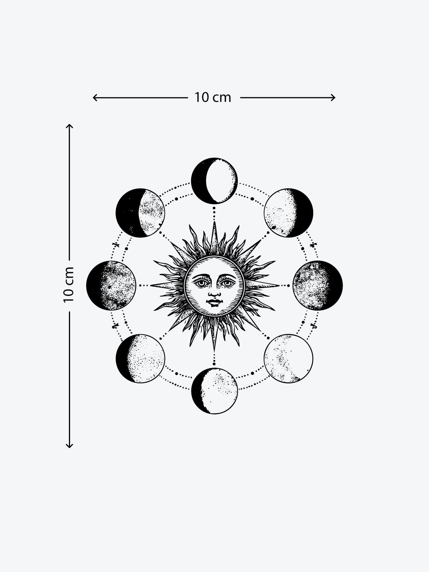 Moon Obsession temporary tattoo