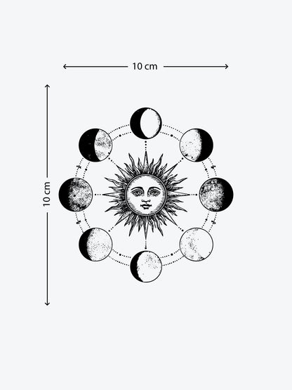 Moon Obsession temporary tattoo