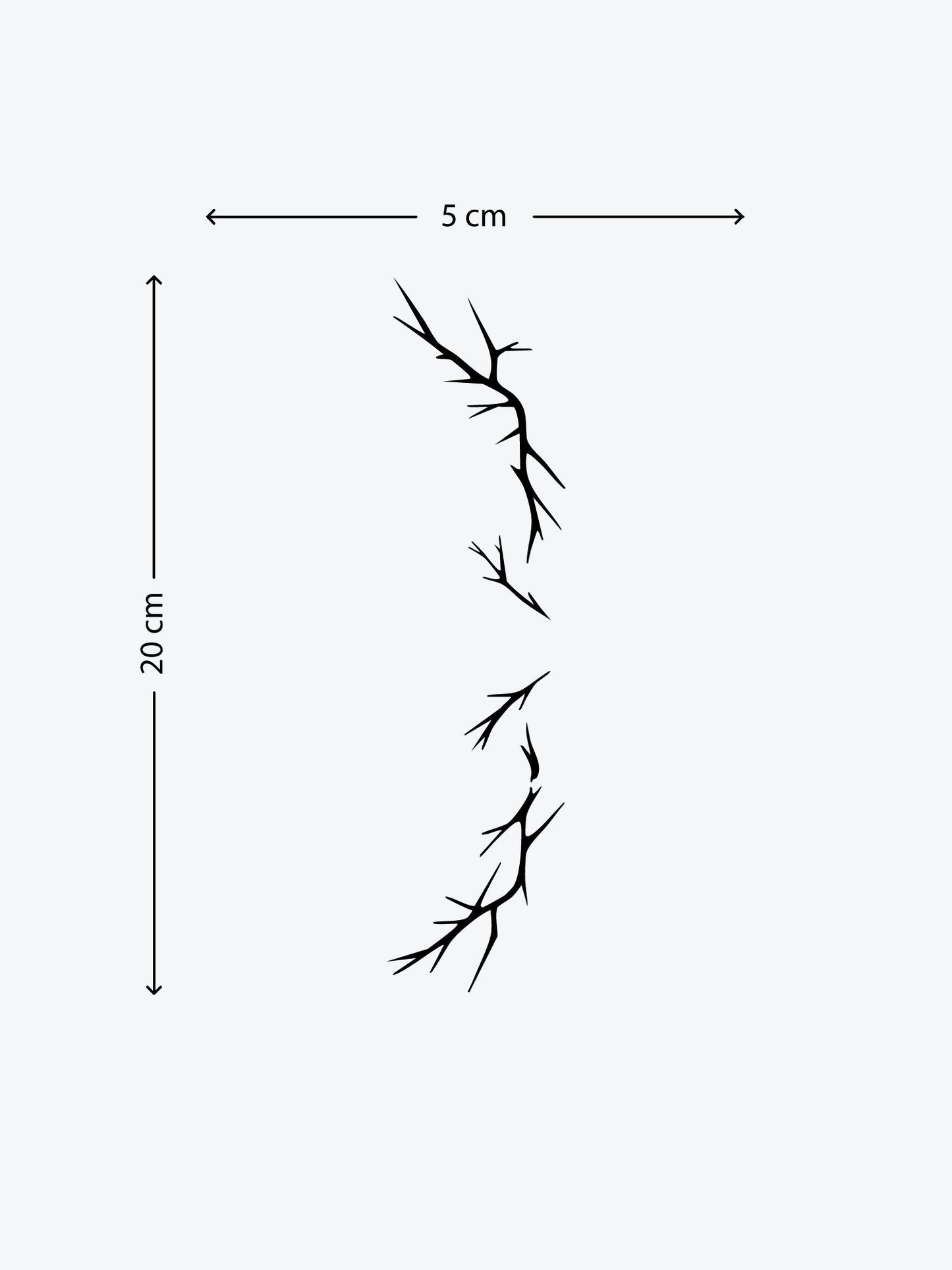 Forest Crown temporary tattoo