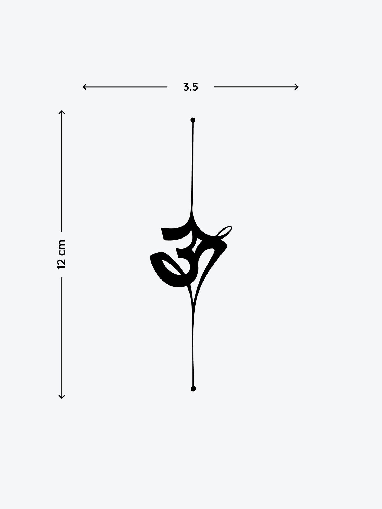 Inner OM temporary tattoo