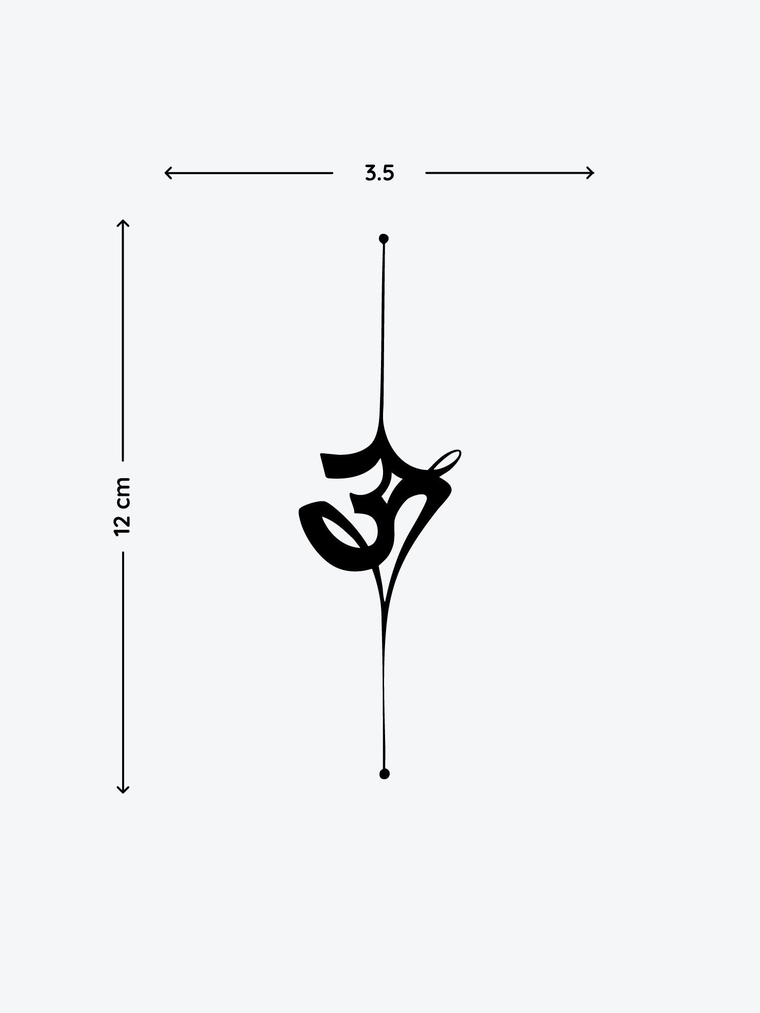 Inner OM temporary tattoo