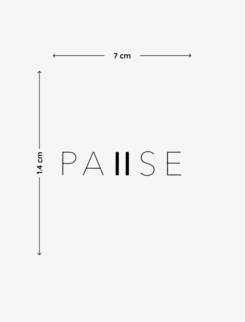 Pause temporary tattoo