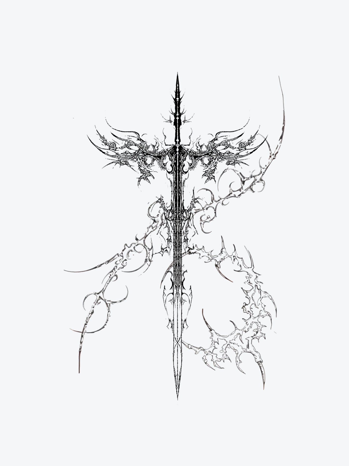 Sword of the Swords temporary tattoo