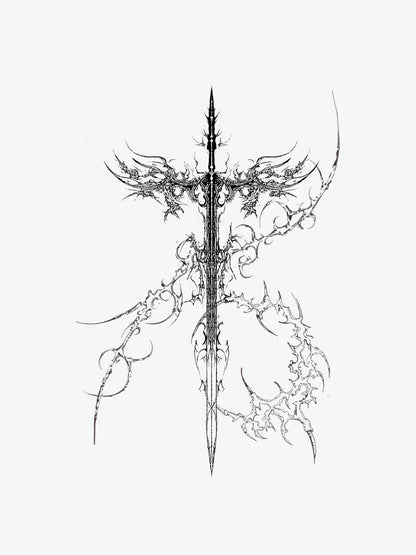 Sword of the Swords temporary tattoo