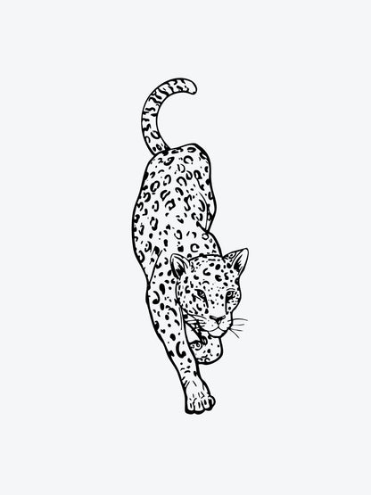 Leopard temporary tattoo
