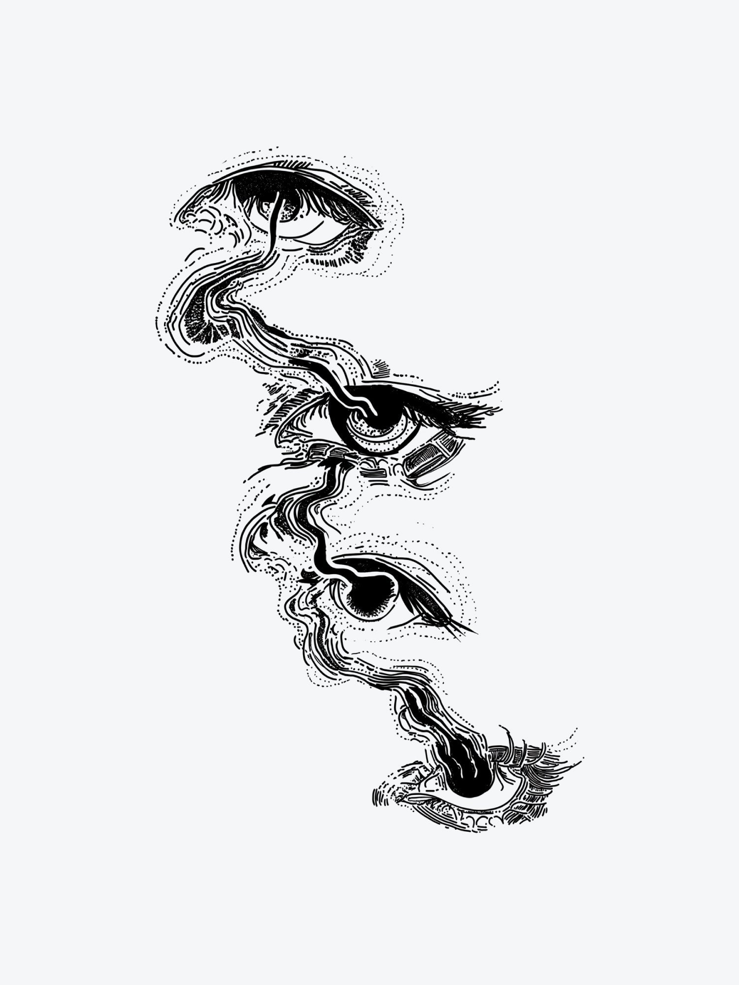 Eye Conscioussnes temporary tattoo