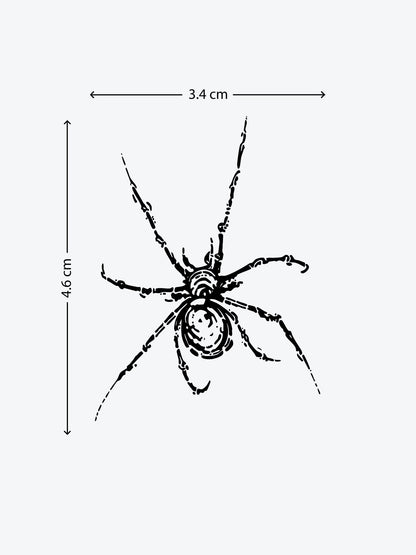 Spider Skeleton temporary tattoo