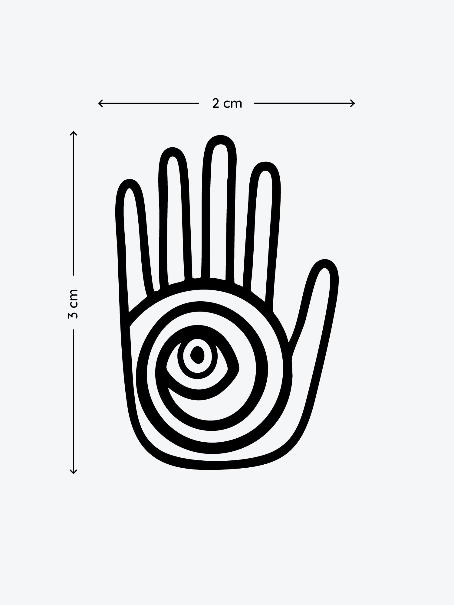 Abstract Hand temporary tattoo