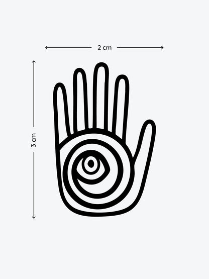 Abstract Hand temporary tattoo